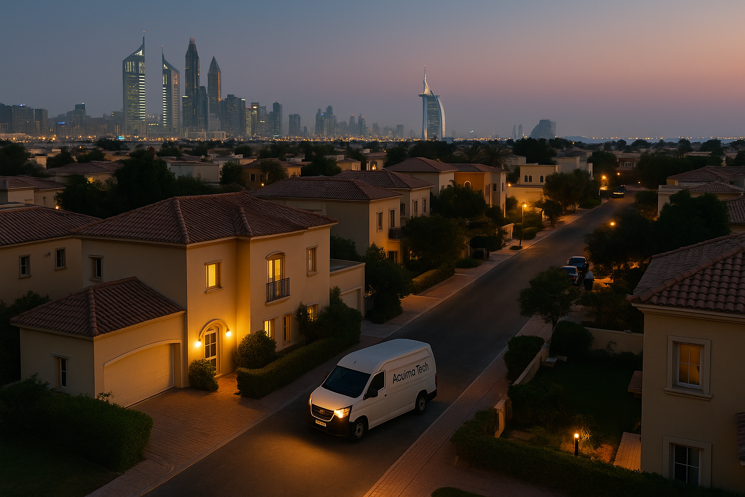 Acurra Tech service coverage across Dubai Marina, JLT, JBR, Palm, Downtown and nearby communities.